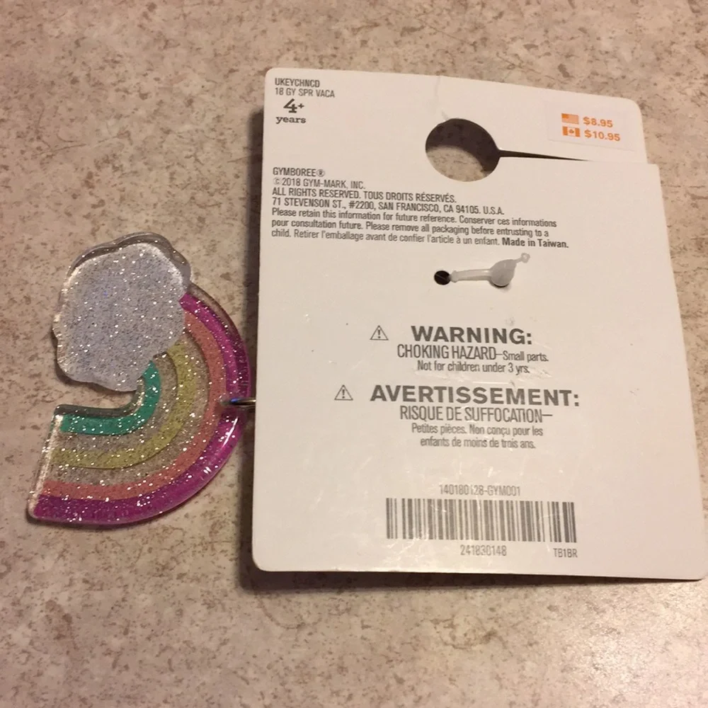 BNWT GYMBOREE JEWELRY BUNDLE OF 3 COOL KIDS ITEMS RINGS AND NECKLACE & KEYCHAIN